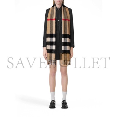 BURBERRY CHECK CASHMERE SCARF  (200*70cm) BURBERRY CHECK CASHMERE SCARF  (200*70cm)
